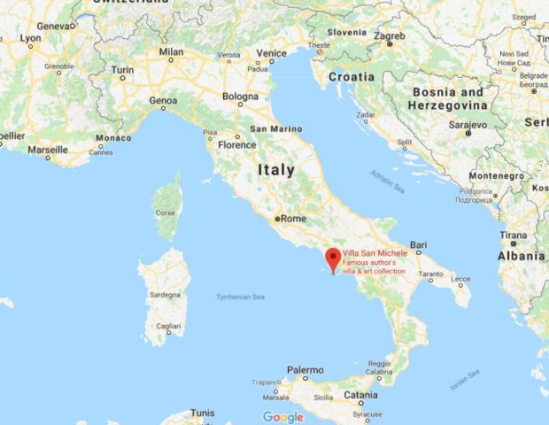 Where is Villa San Michele located on map of Italy