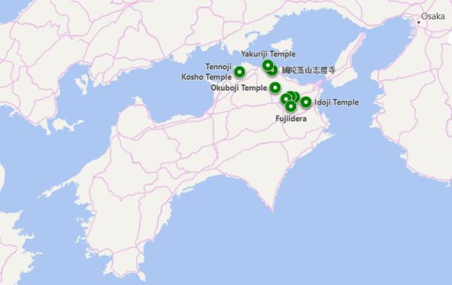 Map of Shikoku Japan