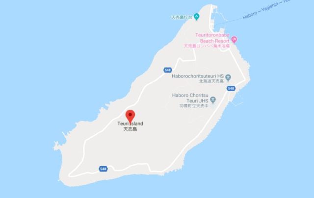 Map of Teuri Jima Japan
