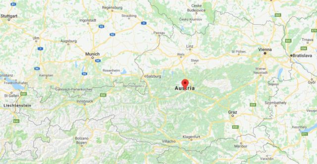 Where is Aigen im Ennstal located on map of Austria