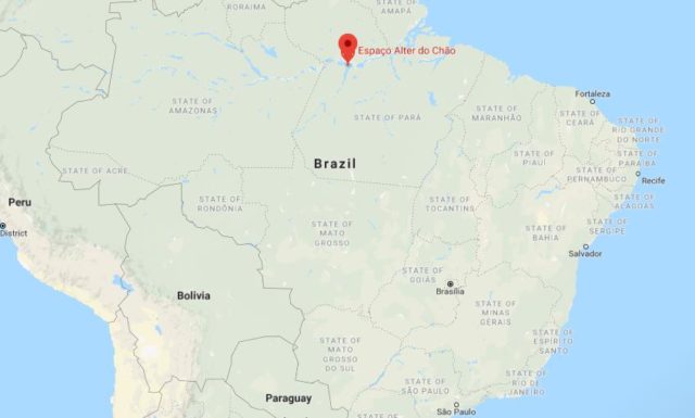 Where is Alter do Chão located on map of Brazil