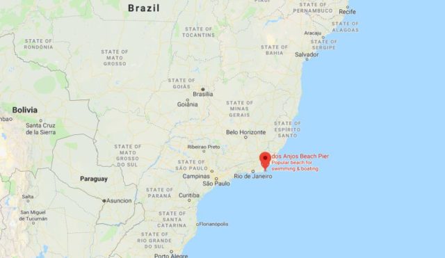 Where is Arraial do Cabo located on map of Brazil