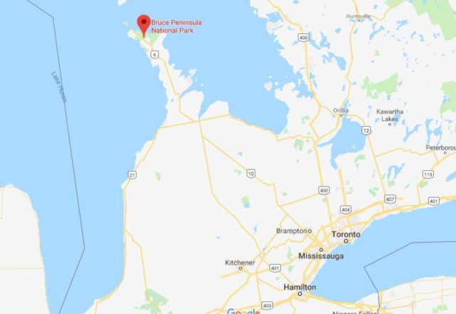 Where is Bruce Peninsula National Park