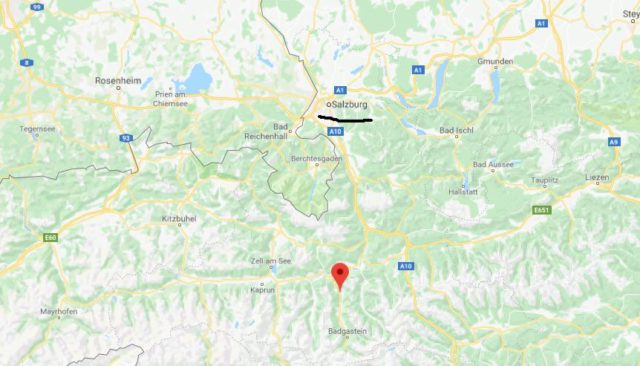 Where is Dorfgastein located on map
