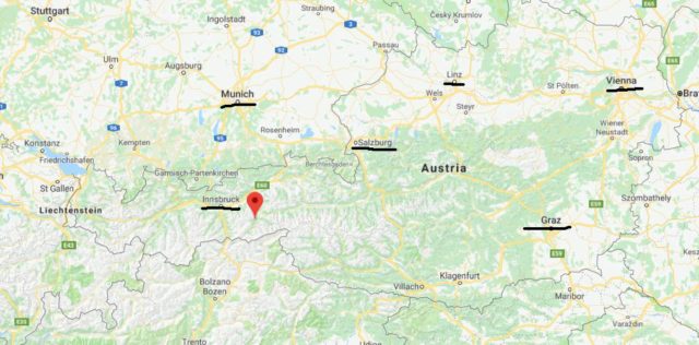Where is Finkenberg located on map of Austria
