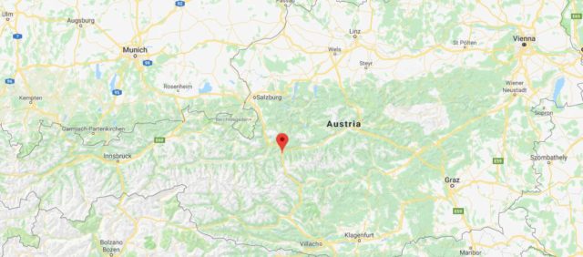 Where is Flachau on map of Austria