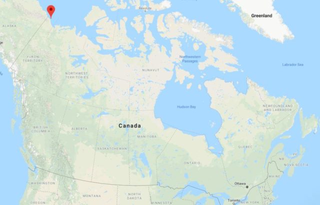 Where is Herschel Island located on map of Canada