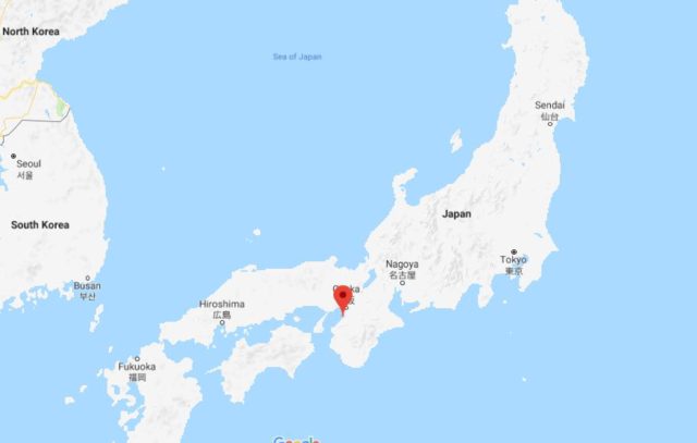 Where is Izumi located on map of Japan