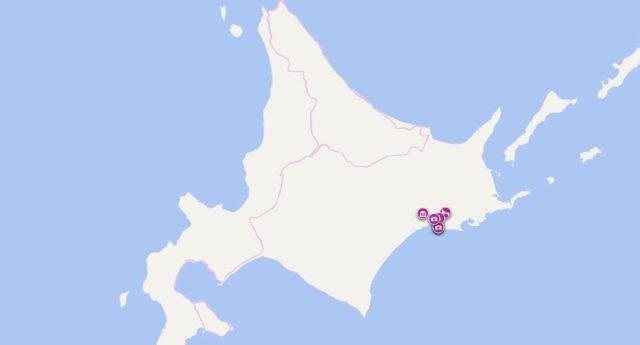 Where is Kushiro Shitsugen National Park located on map of Hokkaido