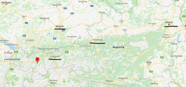 Where is Ladis on map of Austria