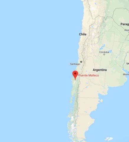 Where is Malleco Viaduct on map of Chile