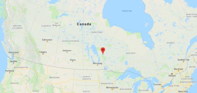 Where is Pimachiowin Aki located on map of Canada