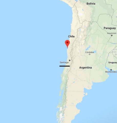 Where is Tongoy on map of Chile
