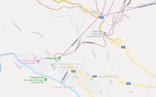 Map of Heiligenblut am Grossglockner