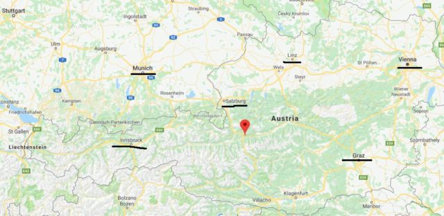Where is Altenmarkt im Pongau on map of Austria