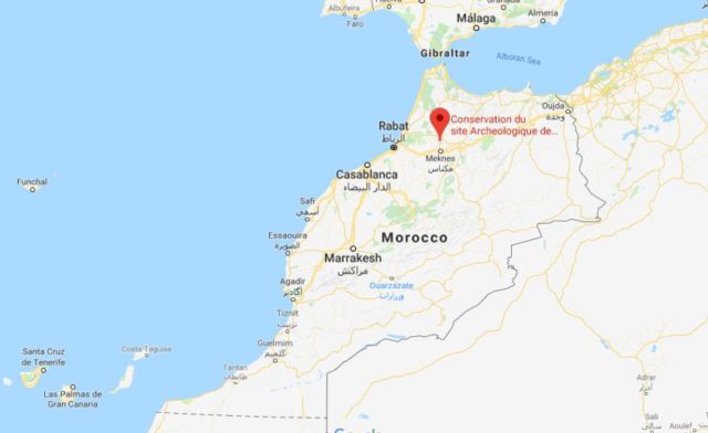 Where is Archaeological Site of Volubilis on map of Morocco