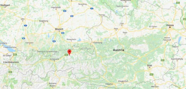 Where is Auffach on map of Austria