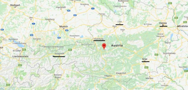 Where is Filzmoos on map of Austria