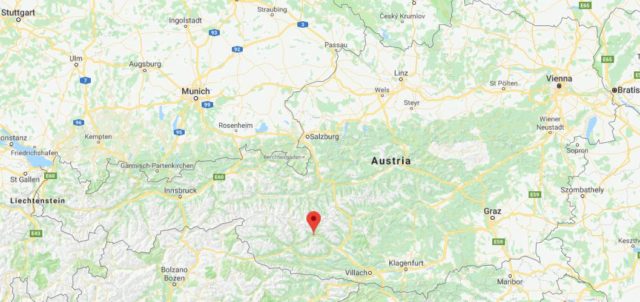 Where is Flattach on map of Austria