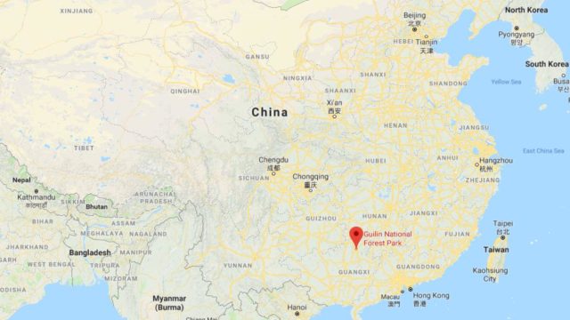Where is Guilin on map of China