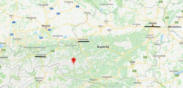 Where is Heiligenblut am Grossglockner on map of Austria