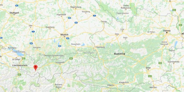 Where is Ischgl on map of Austria