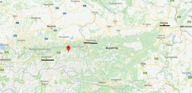 Where is Kirchberg im Tirol on map of Austria