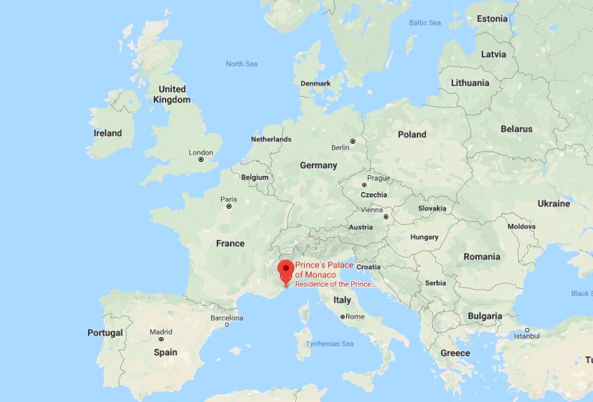 Where Is Monaco On Map Of Europe