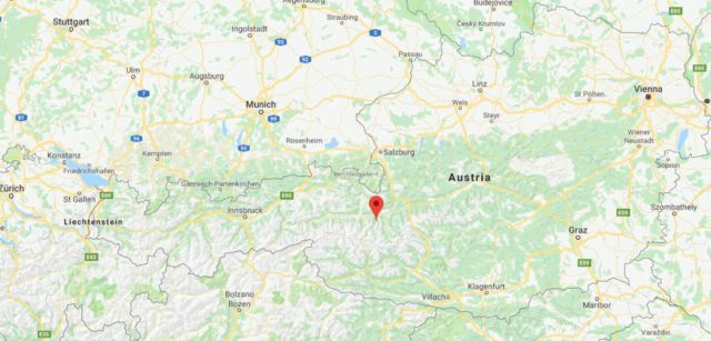 Where is Rauris on map of Austria