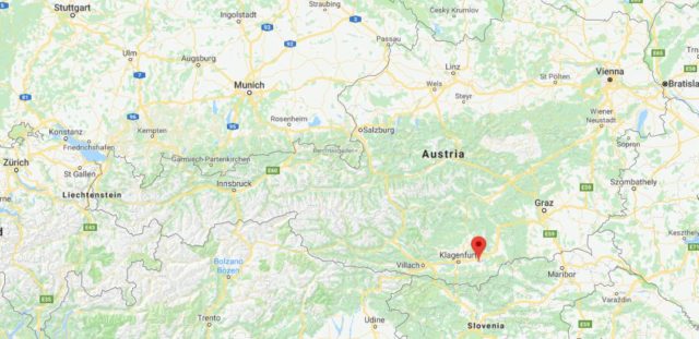 Where is Sankt Kanzian on map of Austria