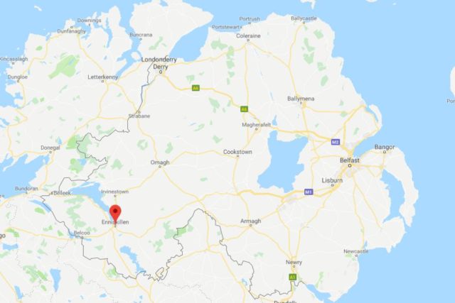 Where is Enniskillen on map of Northern Ireland