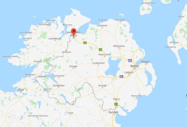Where is Londonderry on map of Northern Ireland