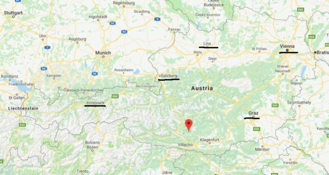 Where is Bad Kleinkirchheim on map of Austria