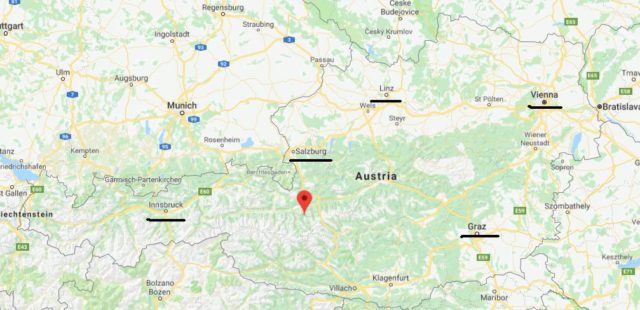 Where is Grossarl on map of Austria