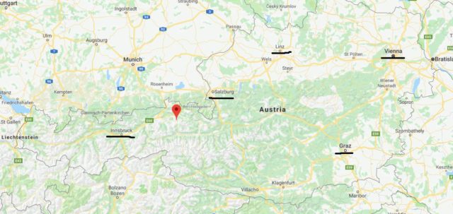 Where is Kitzbuhel on map of Austria