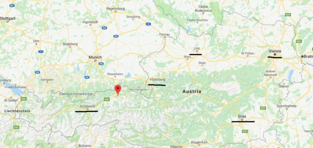 Where is Soll on map of Austria