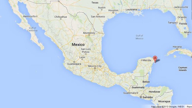 costa maya and cozumel map