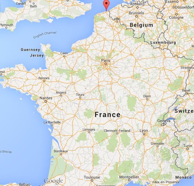 Where is Dunkerque on map of France - World Easy Guides