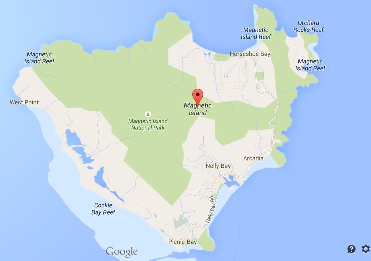 Image result for magnetic island map australia