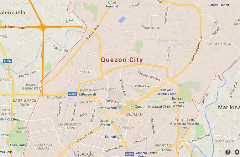 Map of Quezon City - World Easy Guides