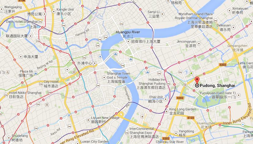Гугл карта шанхай