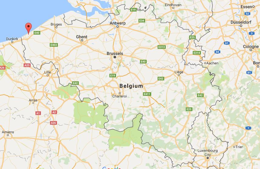 where-is-oostduinkerke-on-map-belgium